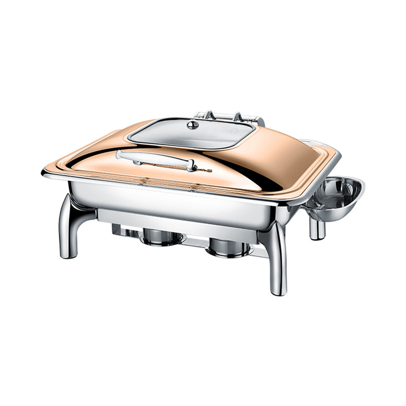 Visible rectangular mechanical buffer hydraulic glass-covered buffet stove, insulated stove, self-service breakfast stove for commercial use details Picture