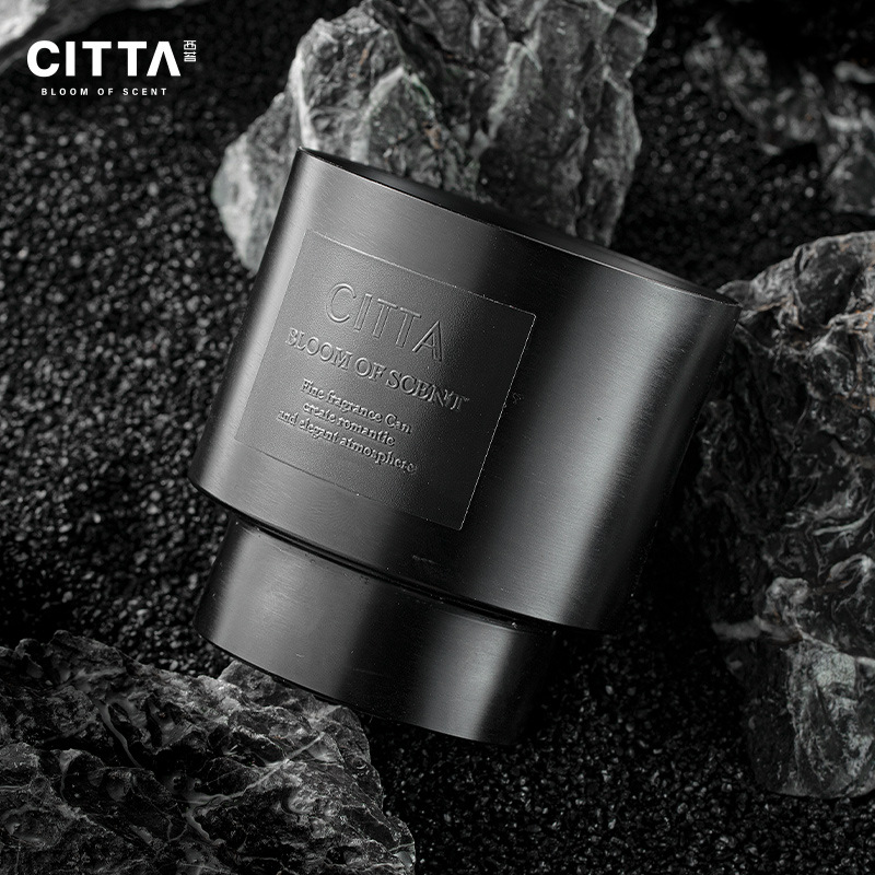 现货代发金属感男士中性风烟草香薰蜡烛摆件 家用卧室大豆蜡香薰细节图