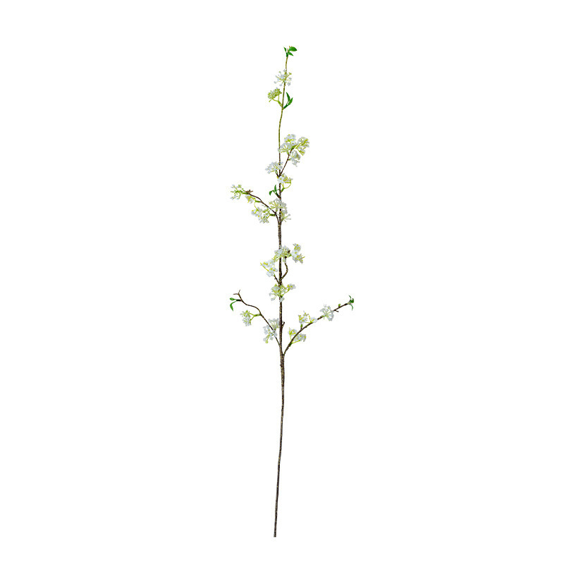 仿真花DIY发饰配件/仿真花/5朵塑膠花/假花/假花批发白底实物图