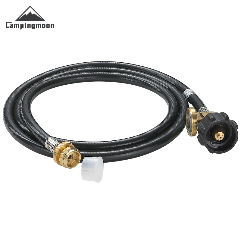 Koman QCC to extension pipe North American 5-40BL gas tank with pressure gauge gas pipe to 1-pound joint conversion