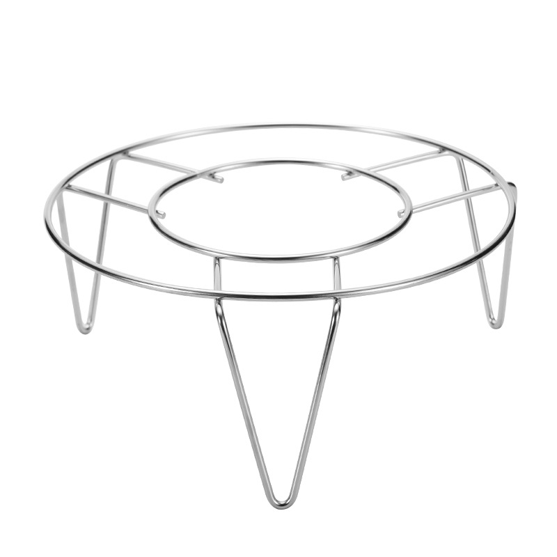 Wholesale non-magnetic stainless steel three-legged steaming rack, 12 cm pot rack, 1 yuan or 2 yuan, street stall small commodity wholesale Item Picture