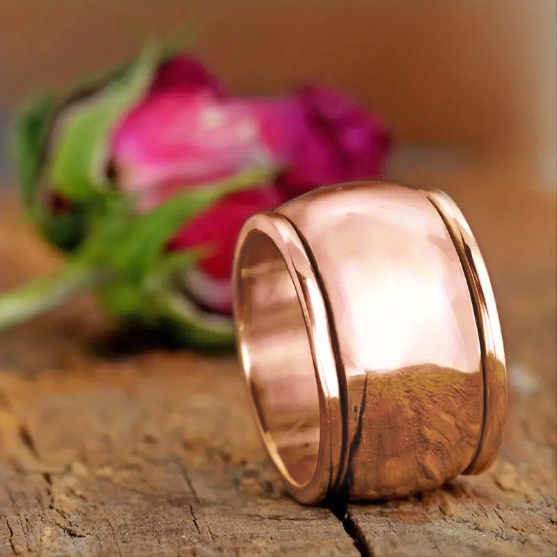 Chenrui Fashion Broadband Ring - Polished surface, Popular wide-edged diamond for men and women on the wheel Specification image