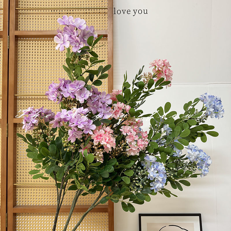 仿真含笑花束客厅摆件假花装饰插花高仿真绢花家居摆设花艺仿真花