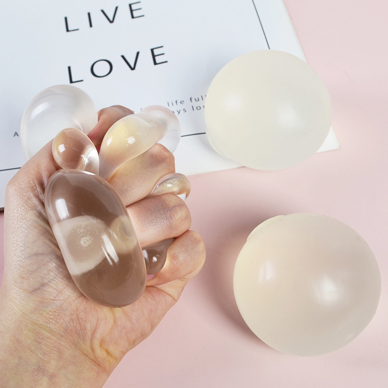 Wholesale of light-sensitive color-changing release stress-relieving balls, maltose slow rebound stress-relieving pinching fun toys, stress-relieving gadgets details Picture