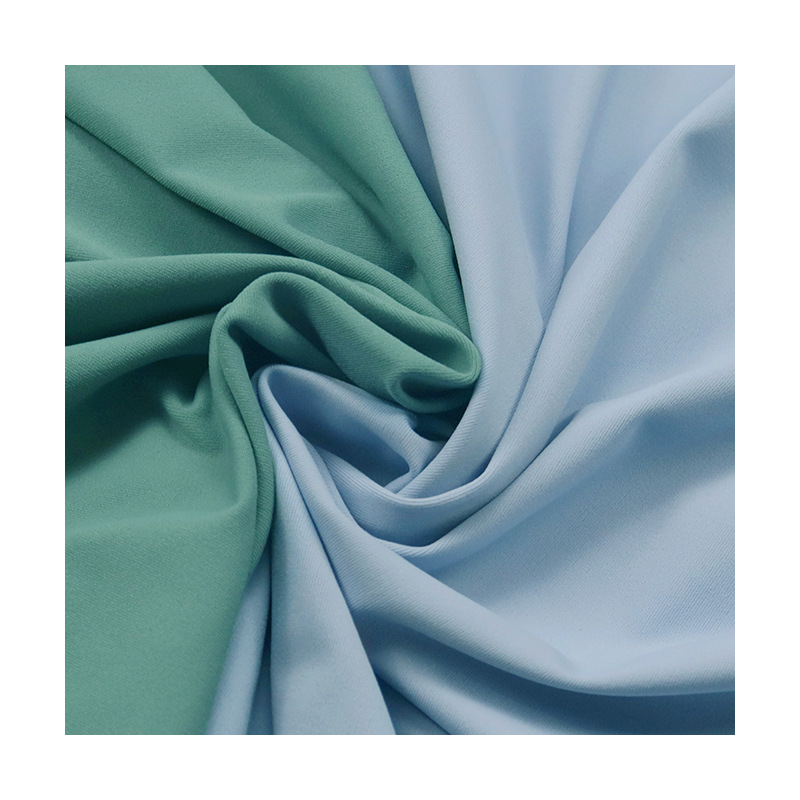 现货双面锦加氨纶150cm高弹力布lulu瑜伽服面料裸感运动针织布料细节图