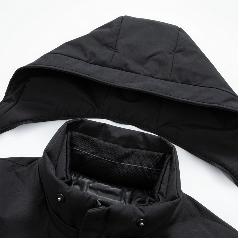 Detachable inner liner goose down jacket for men, winter warmth, hooded, business and casual three-in-one down jacket for men Y2207 details Picture