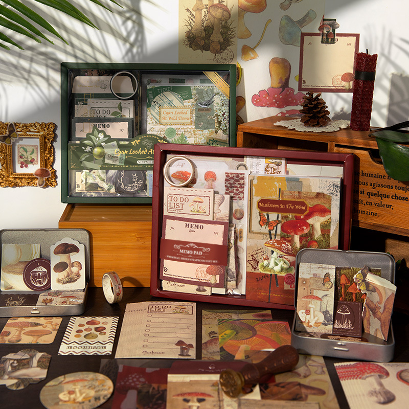 Xinmo Warm Mail Cross-border Bestseller Forest Plant Series Gift Box Set Warm Mail Series Planner Materials Girls' Gifts