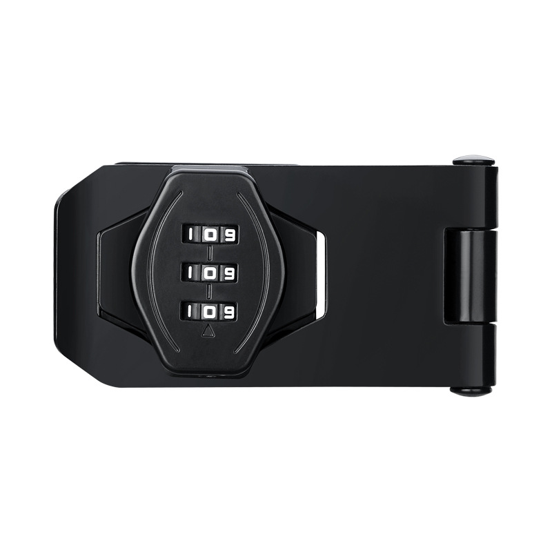 密码锁免打孔冰箱锁对开锁防盗抽屉锁双开柜子锁文件柜推拉门锁具白底实物图