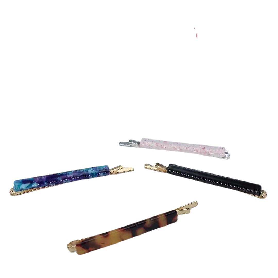 发夹/发饰/发卡/抓夹/亚克力儿童发夹白底实物图