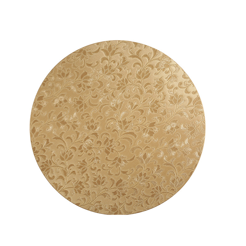 Circular patterned table mat, thickened anti-slip table mat, home office desk mat, simple style Item Picture