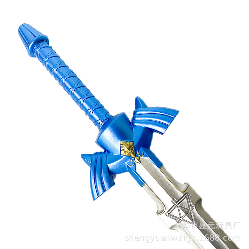 新塞尔达传说小号天空之剑林克PU橡胶动漫刀剑儿童玩具小蓝剑批发详情图3