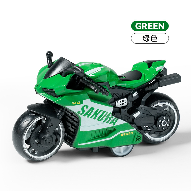 Cross-border children's toys, boy alloy simulation rebound motorcycle ornaments, motorcycle claw machine toy gifts Application Scenario