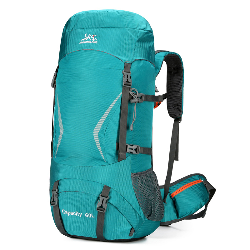 Factory direct sales of new cross-border quality nylon 60-liter large-capacity waterproof mountaineering backpack, outdoor equipment sports backpack Specification image
