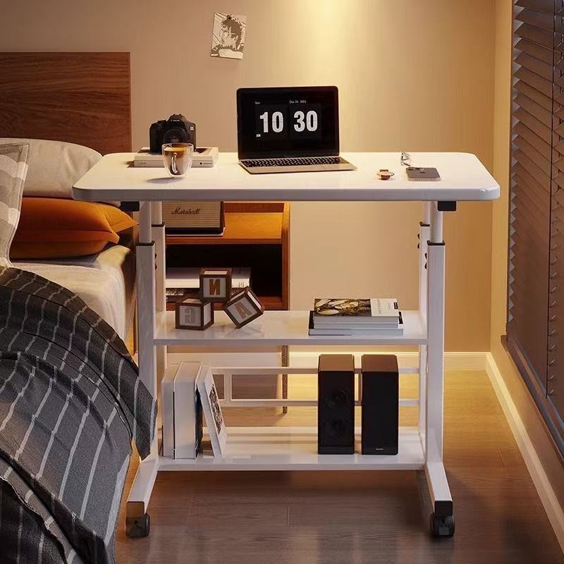Portable bedside table, home computer table, bedroom lazy sofa, small desk on the bed, simple height-adjustable office Specification image