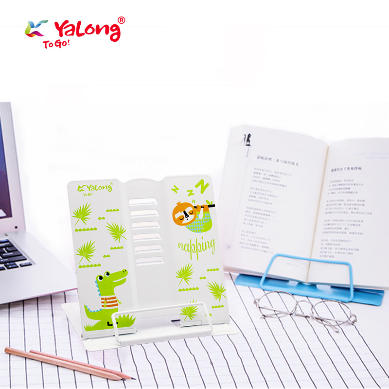 Yalong Cross-border 2024 New Modern Metal desk Stand, bookshelf, reading display board, children's learning tool Item Picture