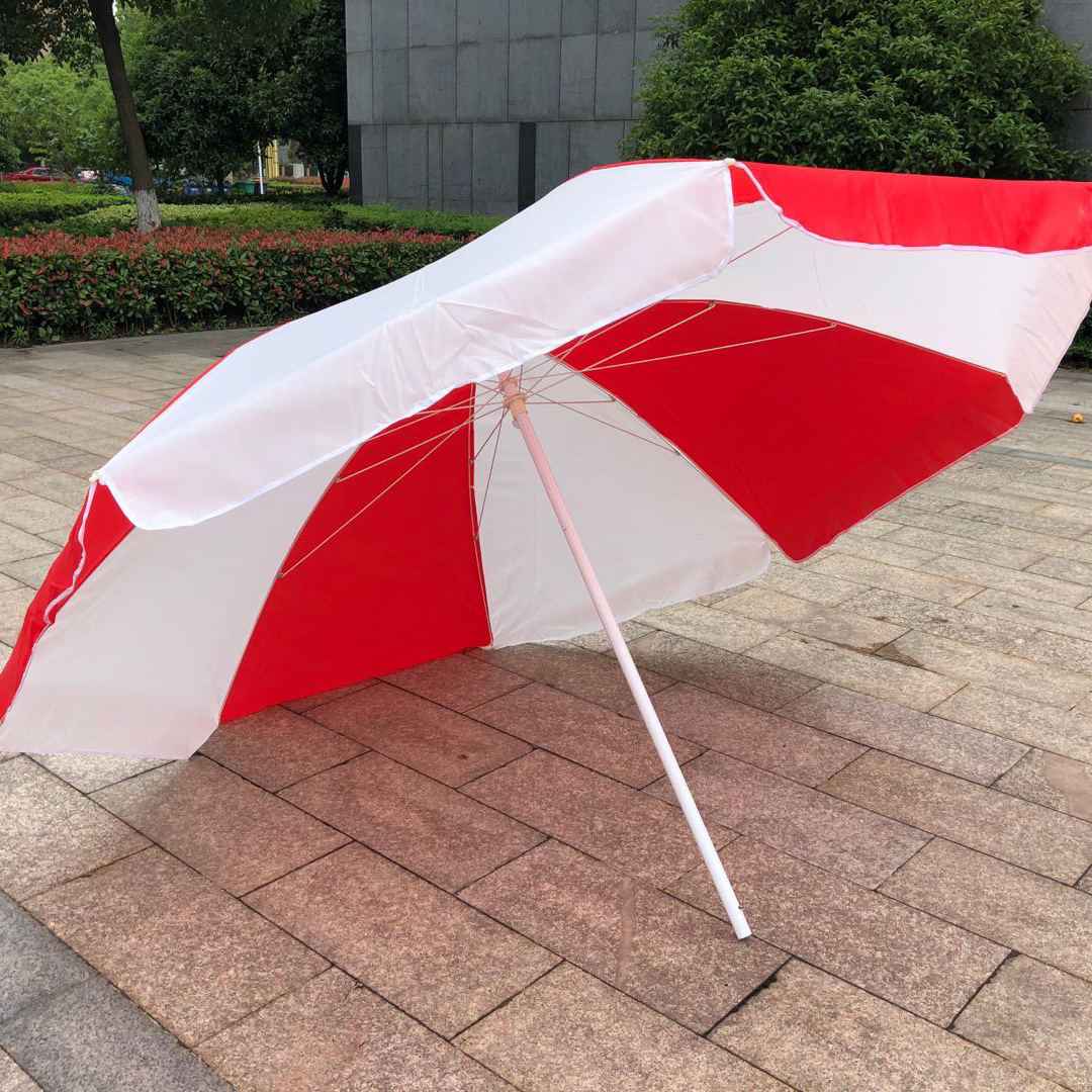 2.4米户外太阳伞 遮阳伞大号摆摊庭院广告伞晴雨伞印刷大圆伞细节图