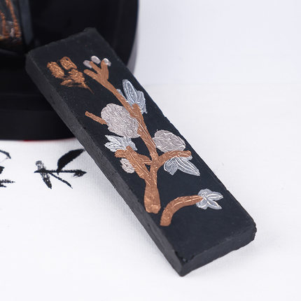 Black ink ingot for calligraphy, rich and smooth ink, smooth writing, high-quality calligraphy supplies with free shipping Specification image