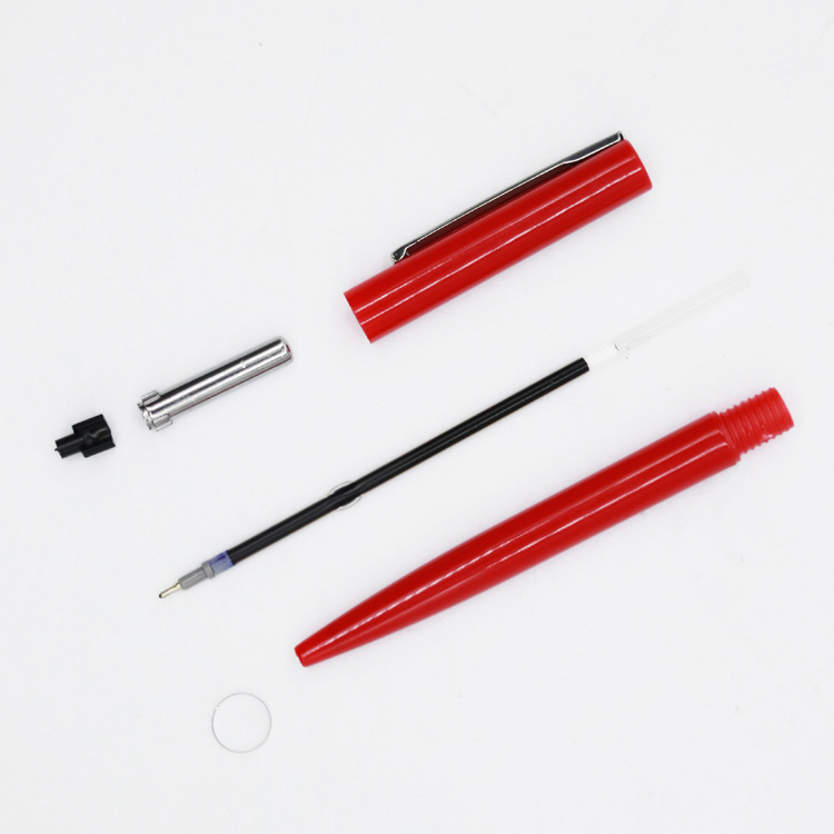 Yalong Cross-border best-selling colored pen barrel 0.7mm press medium oil pen ballpoint pen with blue ink Specification image