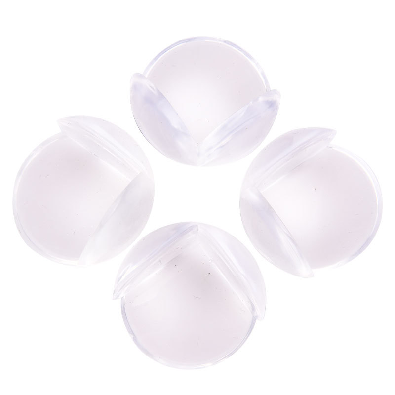 Baby safety table corner coffee table edge protective cover, spherical transparent protective corner, soft rubber corner guard, corner guard, anti-collision corner Item Picture