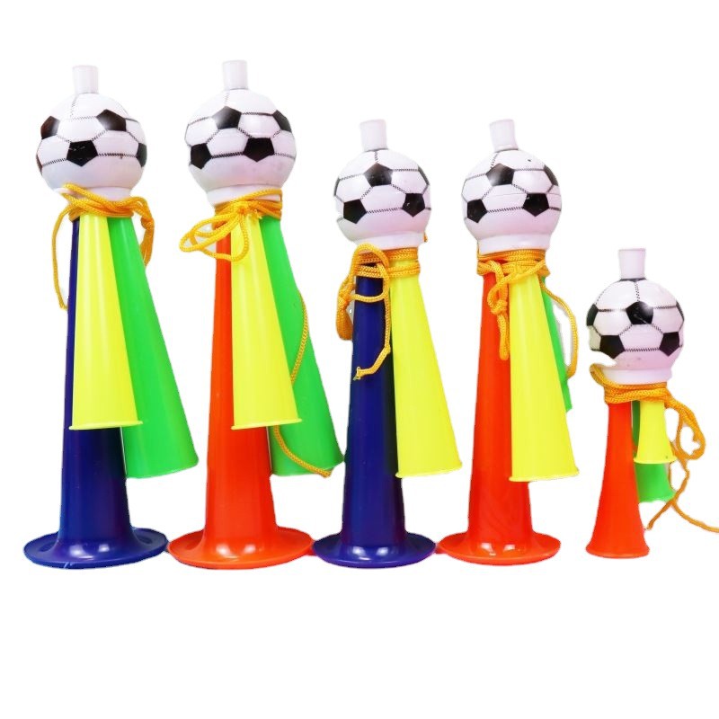 Football horn, creative small gifts, children's toys, wind instruments, sports meeting cheering props, plastic toys Specification image