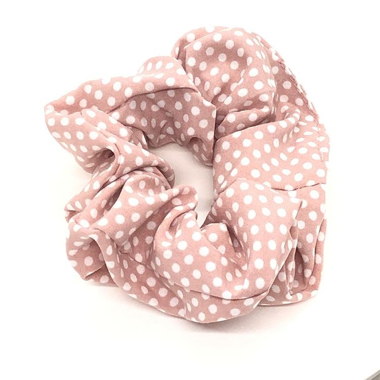 Korean style versatile polka dot pig intestine hair rings, student Internet celebrity mom hair accessories, two-yuan store street stall, selling well Item Picture