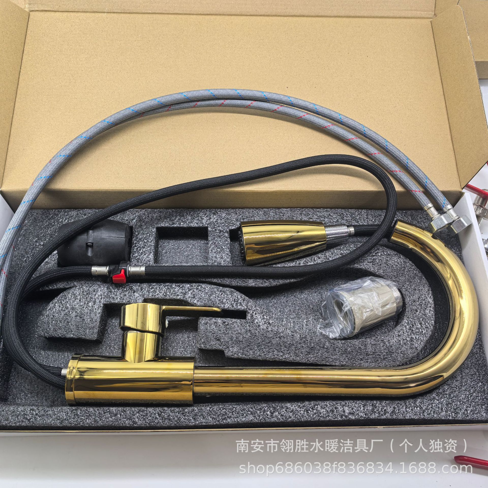 厂家 360°抽拉式冷热水可伸缩万向防溅水槽洗菜盆洗碗厨房水龙头