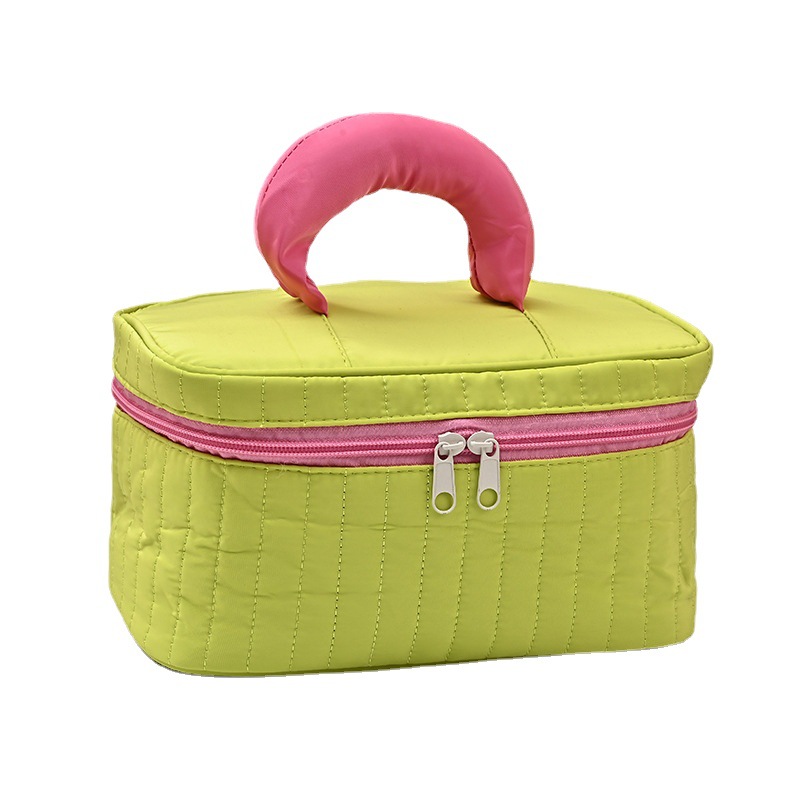 A small, large-capacity, cute, simple, waterproof cosmetic storage bag for Instagram, a portable handbag for going out Item Picture