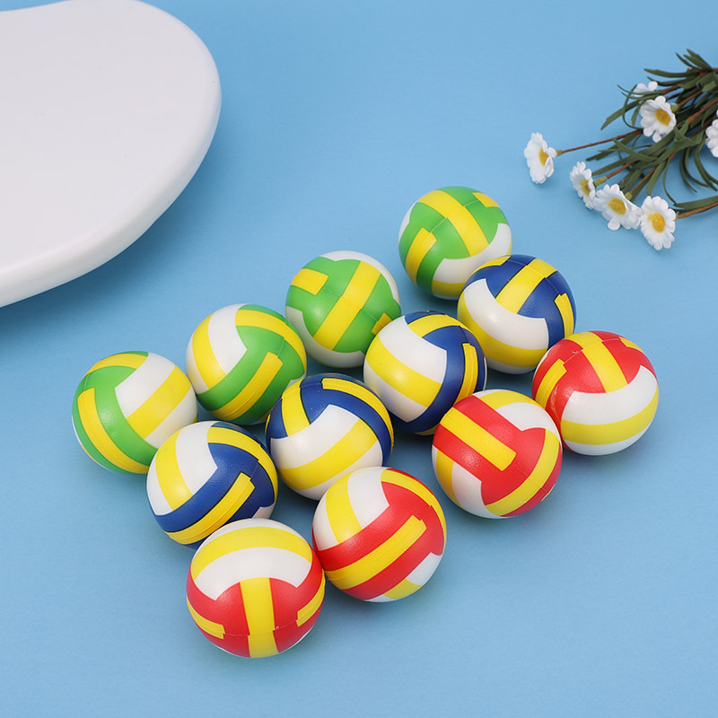 户外运动海绵PU发泡海绵球排球样式解压球儿童迷你益智玩具批发产品图