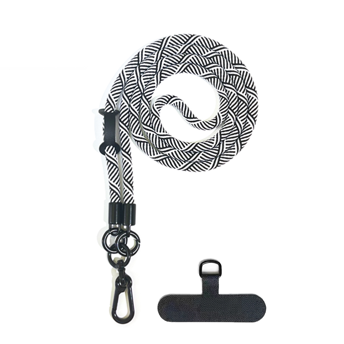8MM long thick rope mobile phone diagonal cross lanyard that can be hung around the neck, multi-functional outdoor travel anti-loss rope, camera shoulder strap rope Item Picture