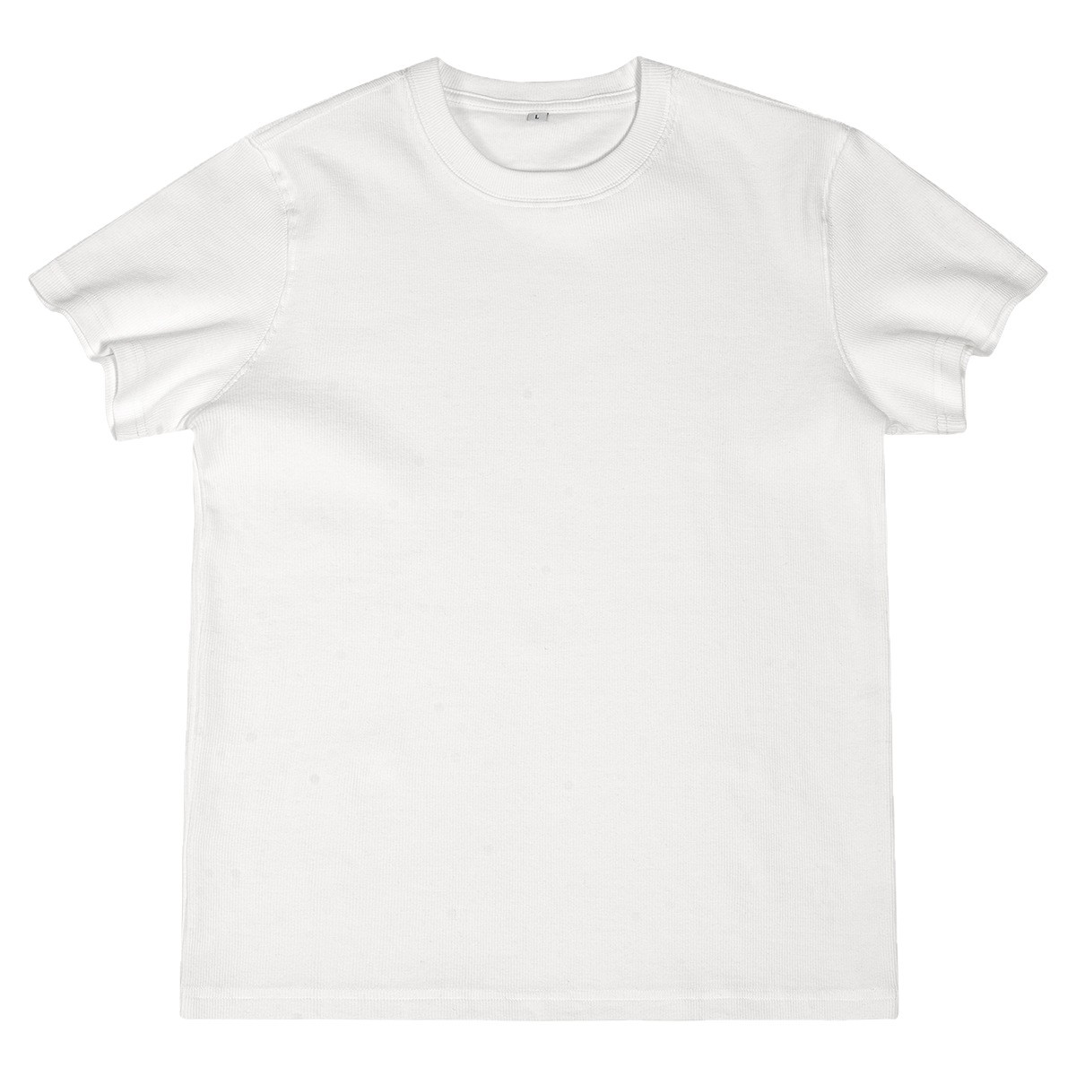 ETAI men's summer pure cotton breathable solid color casual short-sleeved slim fit men's round-neck T-shirt as the base trendy brand Item Picture