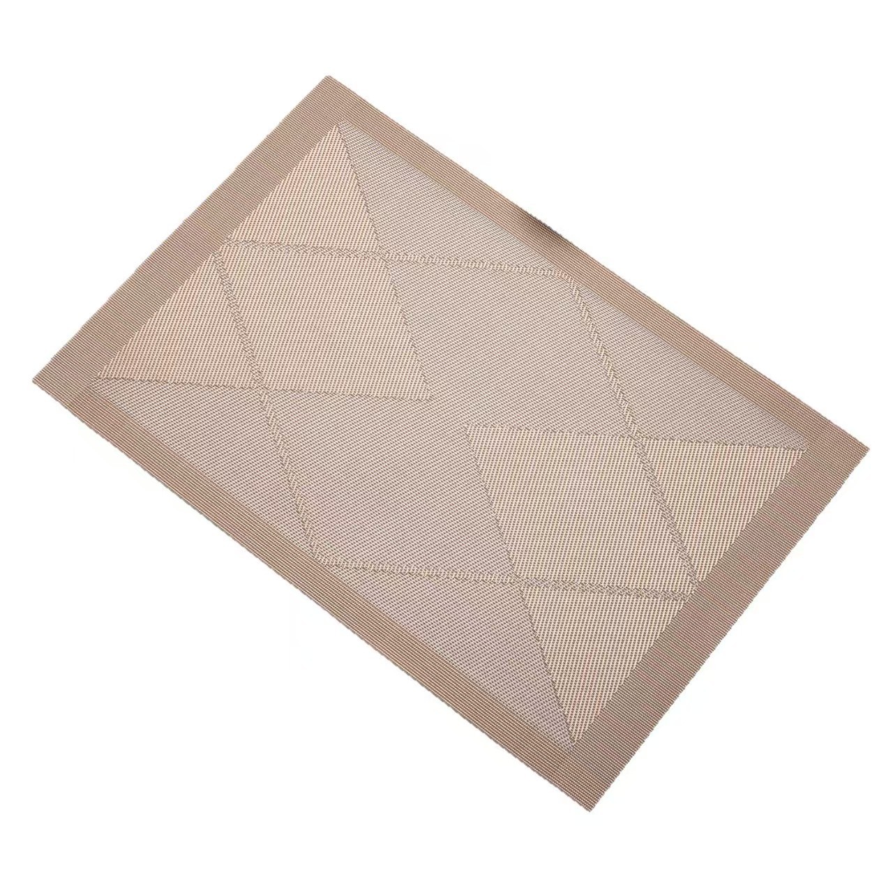 Diamond-patterned Teslin Western placemats, table MATS, bowl MATS, placemats, hotel heat-resistant and heat-insulating coffee coasters Specification image