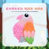 Rongka Pet Cross-border Forest Gathering Series: Colorful parrot-shaped pet Sniffing Pads, Fun and educational Hidden food pads Application Scenario