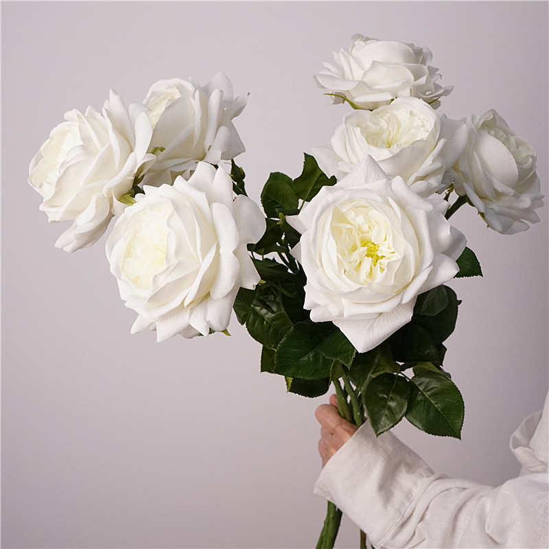 Moisturizing rose with a touch, simulated Juliet rose, light luxury dining table decoration, setting, photography props, wedding bouquet Specification image