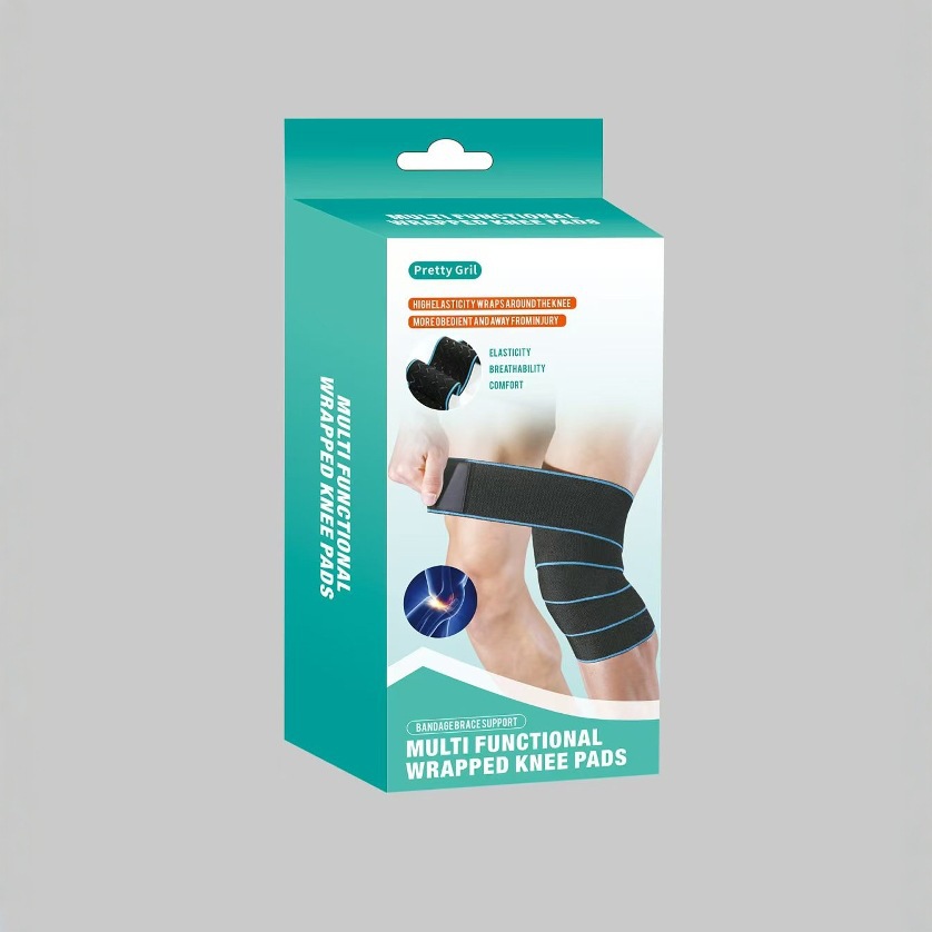 Cross-Border Best-Selling Silicone Elastic Bandage Self-Adhesive Knee And Calf Protection, Fitness Basketball, Sports Sprain Men Wholesale