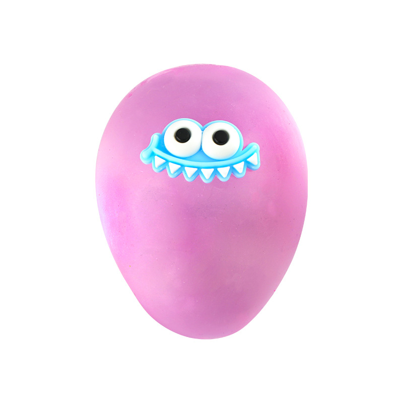 Hiku Egg Squeeze Fun Stress-Relieving Toys, stress-relieving squeeze toys, soft silicone rubber children's dolls Item Picture