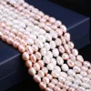 DIY necklace and bracelet accessories made of 9-10mm irregular natural freshwater pearl beads details Picture