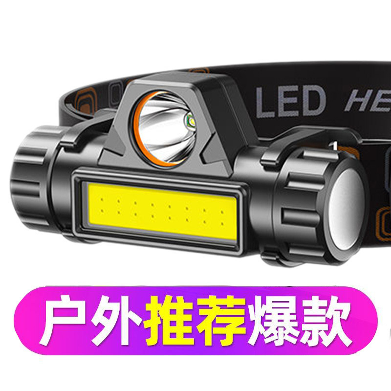 led strong headlight, mini charging, small waterproof diffused light cob headlight, outdoor night fishing headlight, multi-functional headlight Application Scenario