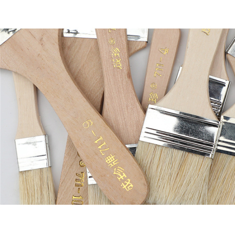 多功能木质手柄油漆刷滚筒清洁工具五金配件套装家庭装修必备