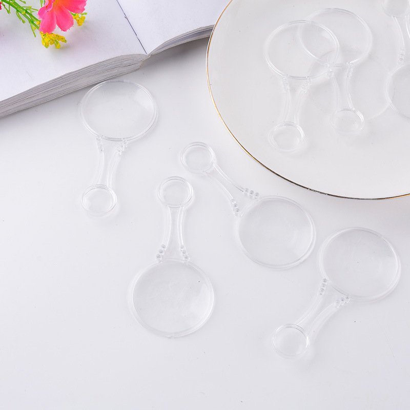 儿童放大镜配件透明缩小放大镜玩具创意放大镜