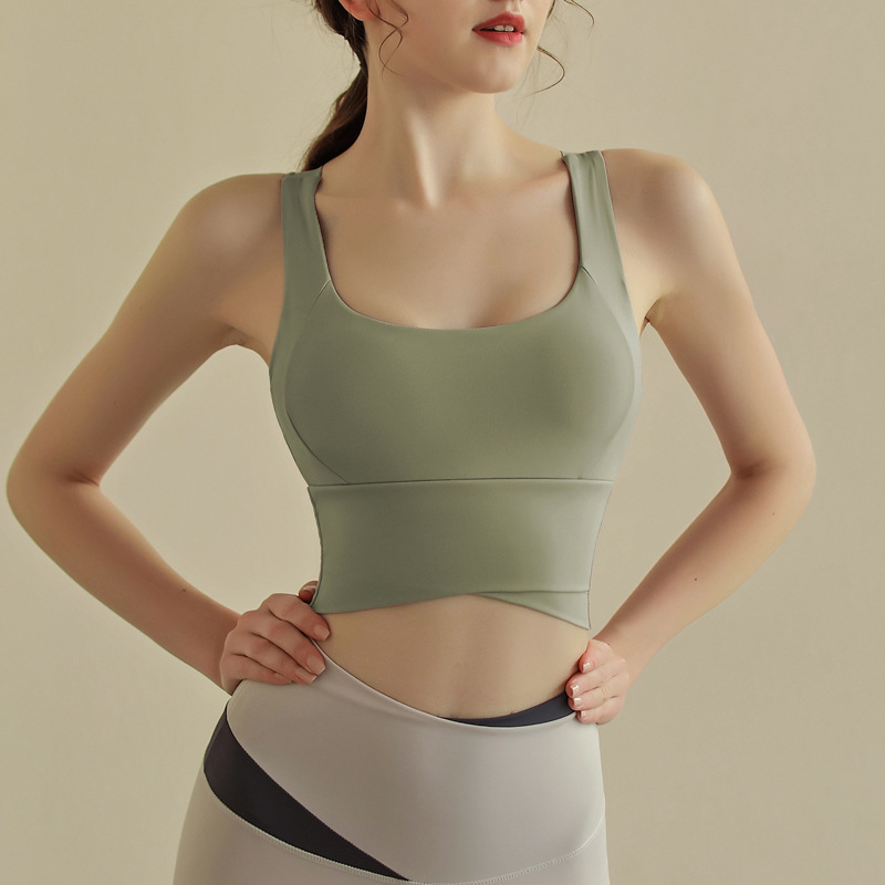 New shockproof high-strength running and fitness bra for women, skin-friendly and beautiful back, yoga vest for outerwear Item Picture