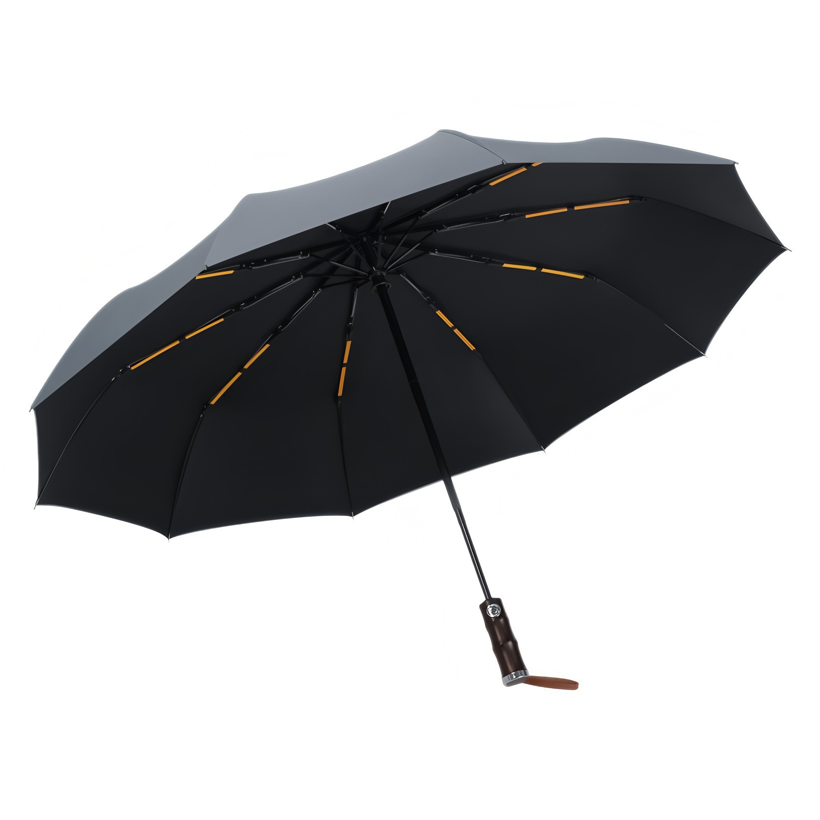 Fully automatic folding umbrella, rain and sun protection umbrella, new bamboo joint umbrella, thickened and reinforced umbrella, men's business umbrella Item Picture