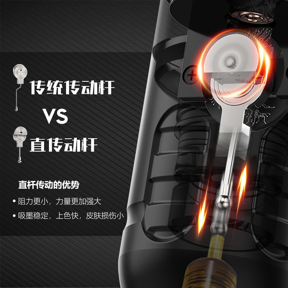 shanilak color screen touch straight rod tattoo pen, brushless motor wire cutting and fogging all-in-one machine, tattoo equipment and tools Specification image