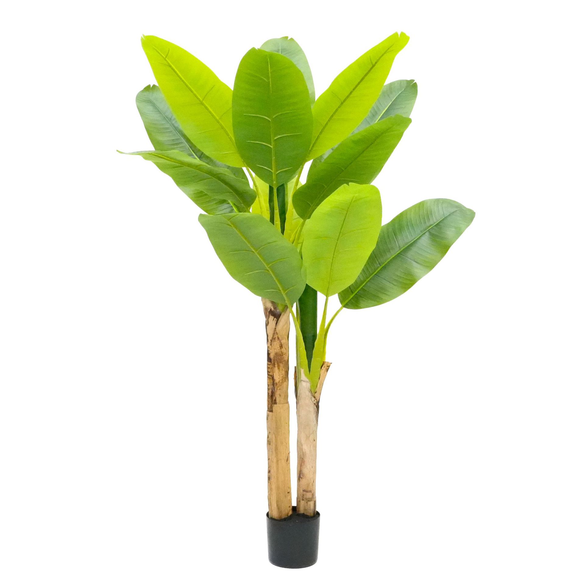 Wholesale of large-scale artificial plants, such as banana tree potted plants, indoor display Windows, floor-to-ceiling decoration, tropical green plants, and banana tree bonsai Item Picture