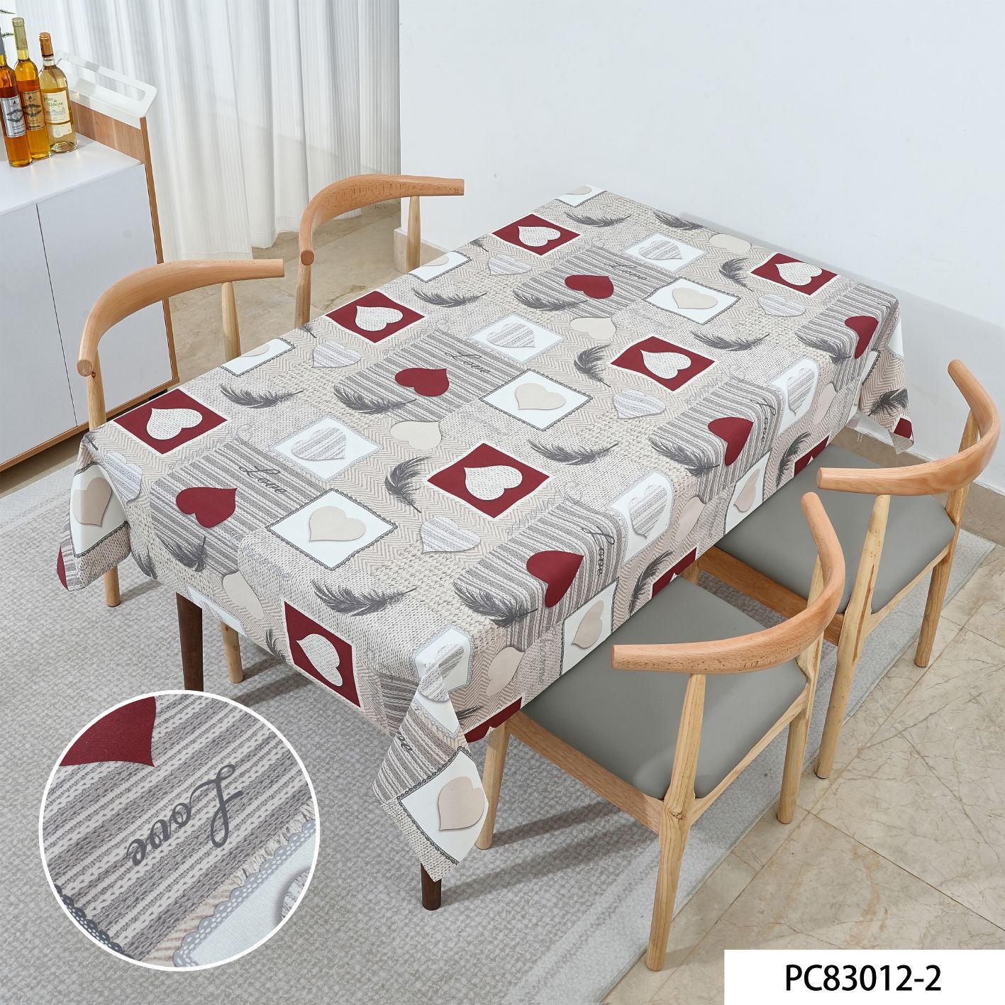 Transfronterizo nórdico imitación algodón lino tela de mesa artística mantel impermeable al agua y al aceite mesa de centro cubierta mantel rectangular premium sense Item Picture
