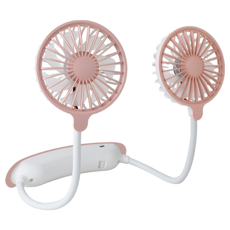 A new generation of neck-hanging fan with USB charging, a small outdoor lazy person's neck-hanging wholesale. It features a silent charging design Specification image