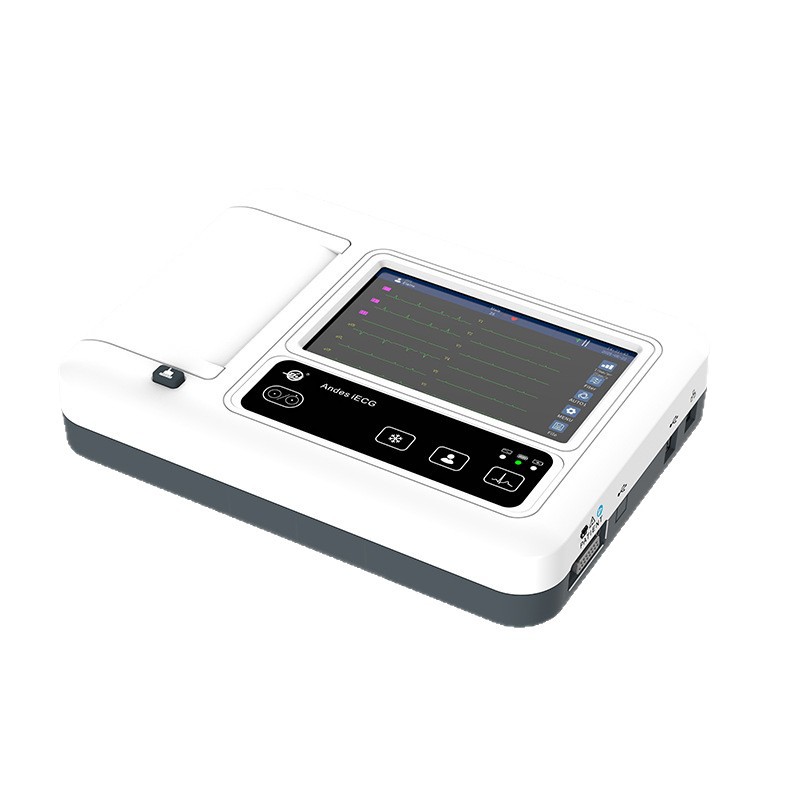 iECG-03A three-channel electrocardiograph, a portable, small and printable medical electrocardiograph exclusively for foreign trade Item Picture