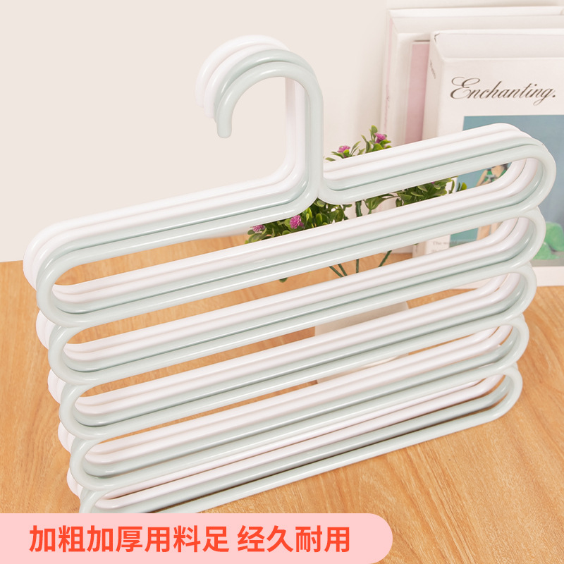 Home dormitory wardrobe, multi-functional pants rack, silk scarf, scarf and tie storage rack, multi-layer magic hanger, clothes hanger Application Scenario