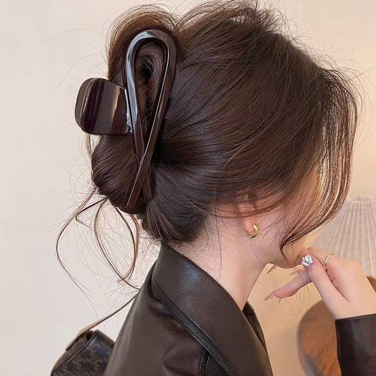 2025 New retro style, versatile grabber, women's high-end back head hair clip, shark clip hair clip headwear 2025 New retro style, versatile grabber, women's high-end back head hair clip, shark clip hair clip headwear