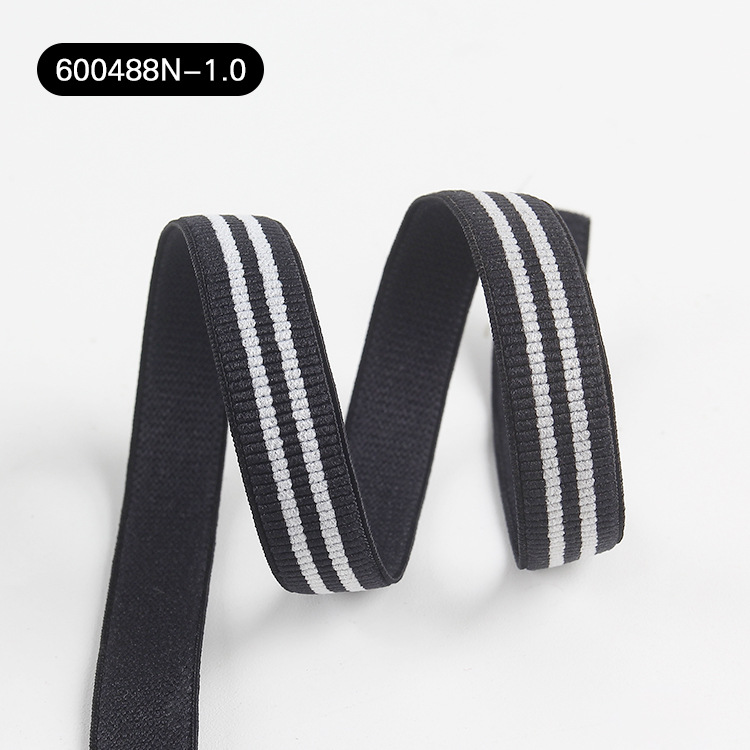 Nylon color-blocking underwear, bra shoulder head decoration, elastic band, 1cm accessory, cuff elastic band, colored webbing in stock Application Scenario