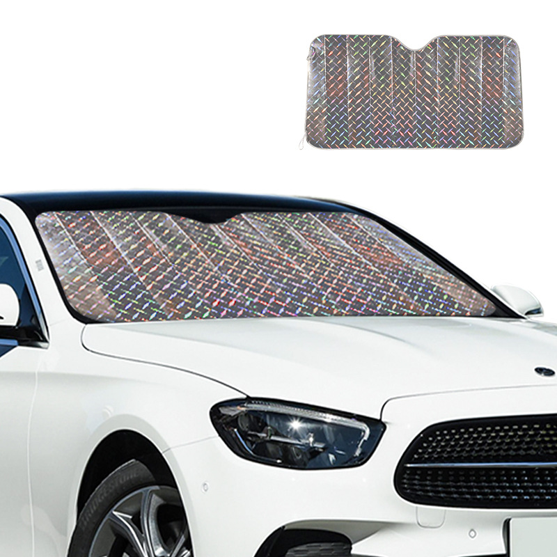 Car sun visor Laser type sun protection and heat insulation summer sun visor, car front windshield window sun visor full figure